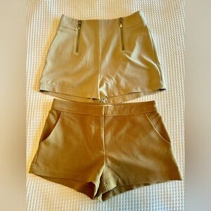 Tan Forever 21 Dress Shorts Set Size XS